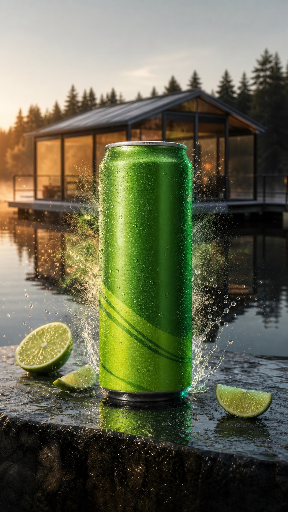 Scandinavian cabin campaign created in Sceneleaf